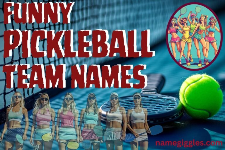 funny pickleball team names