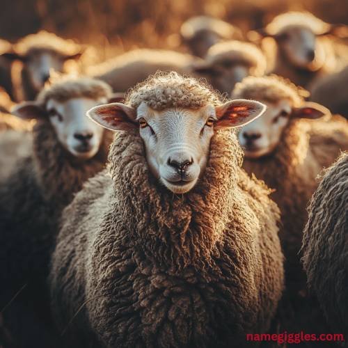 Farm-Themed Funny Sheep Names