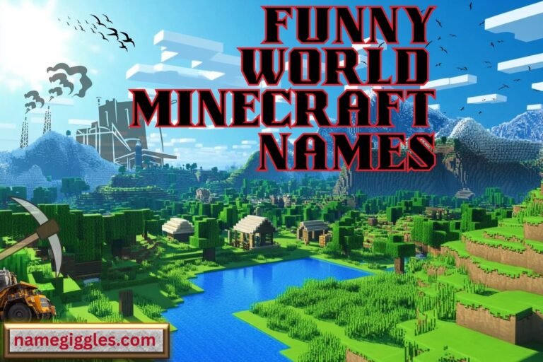 funny minecraft world names