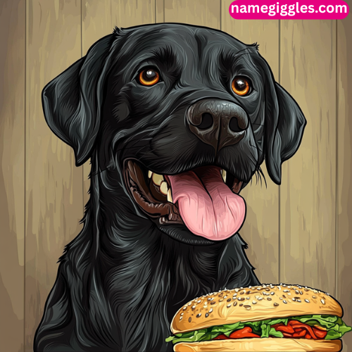 Food-Themed Black Dog Names