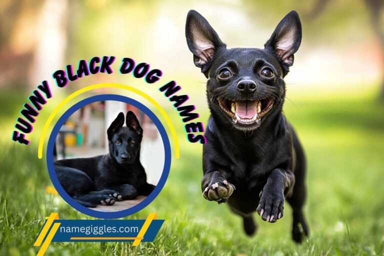 funny black dog names